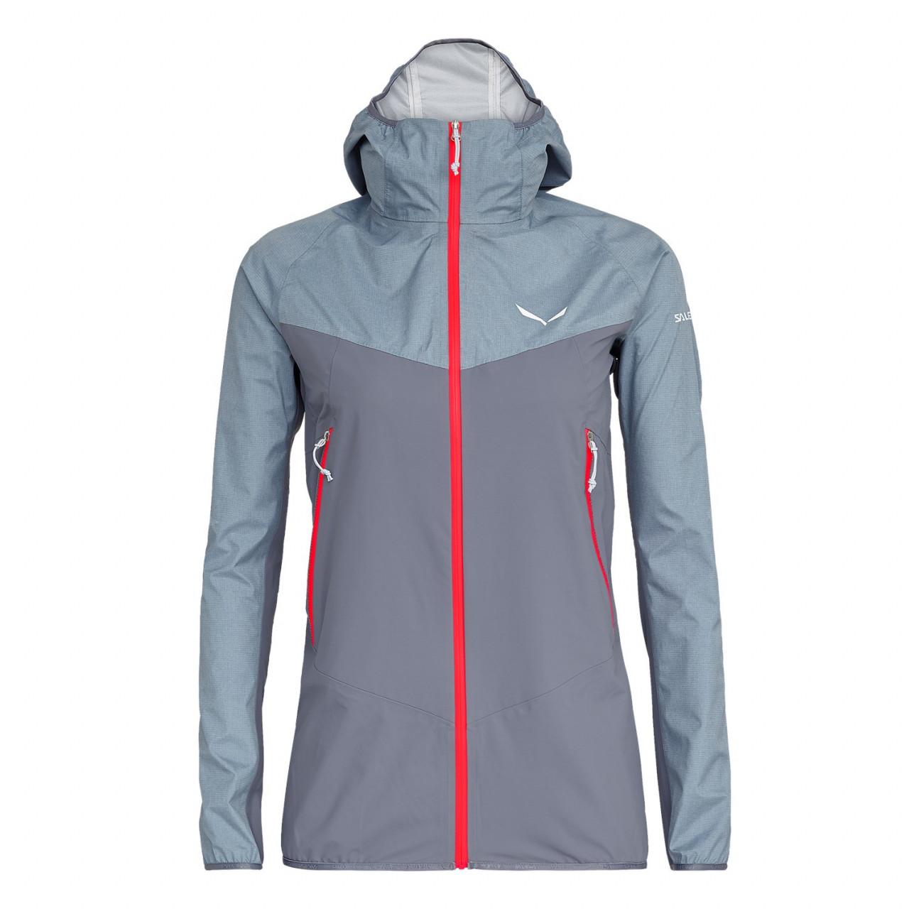 Chaqueta Hardshell Mujer Chile - Salewa Agner Powertex - Gris - KDGR-37150